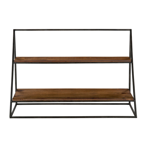 Kate & Laurel Lander Rustic Hanging Wall Shelf