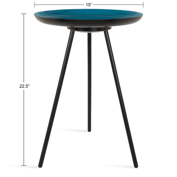 Kate & Laurel Laranya Round Metal Side Table