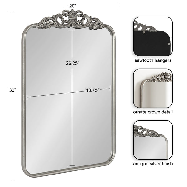 Kate & Laurel Laubry Ornate Framed Wall Mirror
