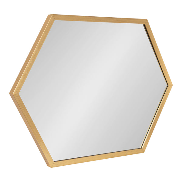 kate & laurel Laverty Framed Hexagon Wall Mirror