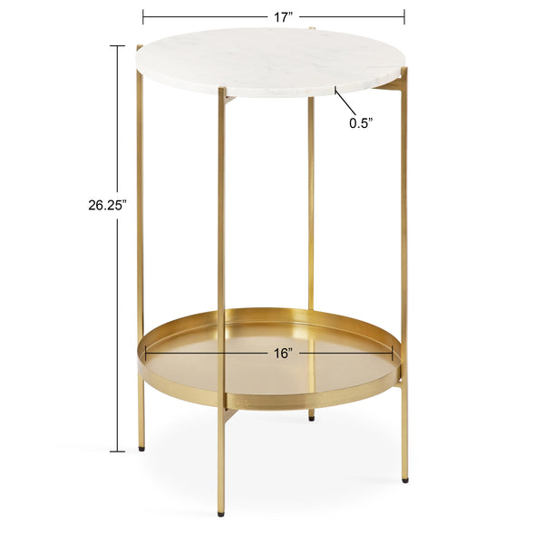 Kate & Laurel Lavish Side Table
