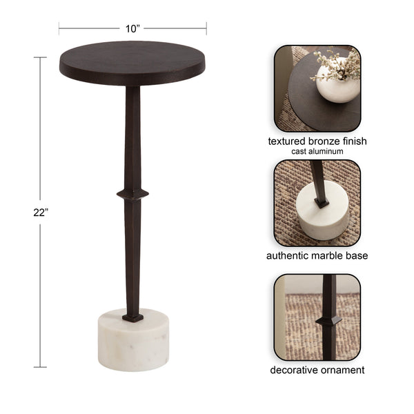 Kate & Laurel Lazaro Pedestal Drink Table