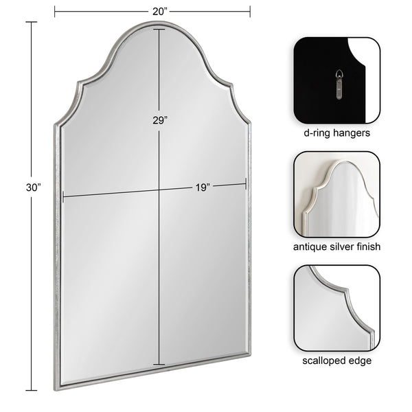 Kate & Laurel Leanna Framed Arch Wall Mirror