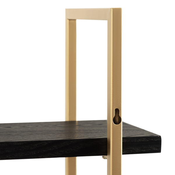 Kate & Laurel Leigh Wood And Metal Wall Shelf