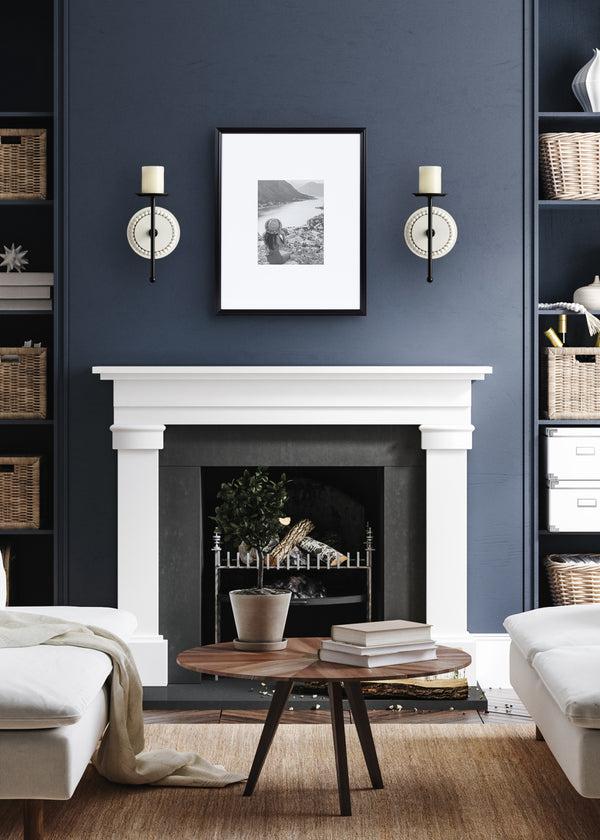 Kate & Laurel Letta Wood/Metal Sconce