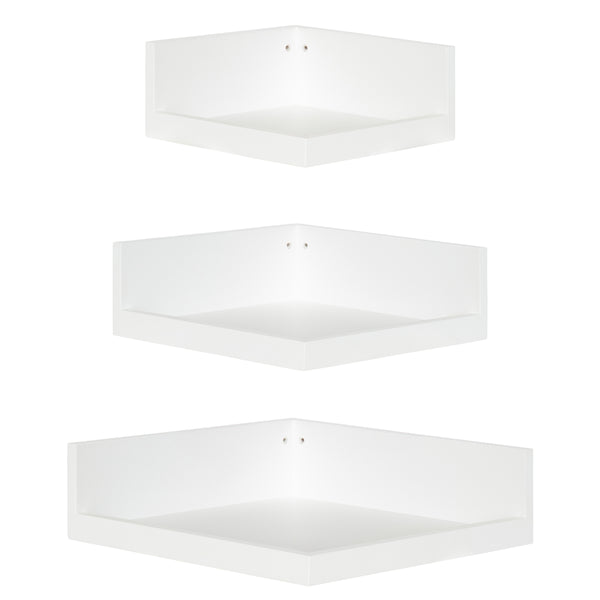 Kate & Laurel Levie Corner Shelf Set