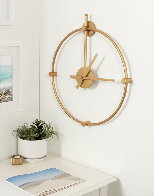 Kate & Laurel Lidor Metal Wall Clock