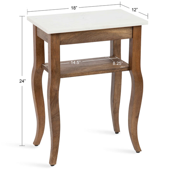 Kate & Laurel Lillian Wood Side Table