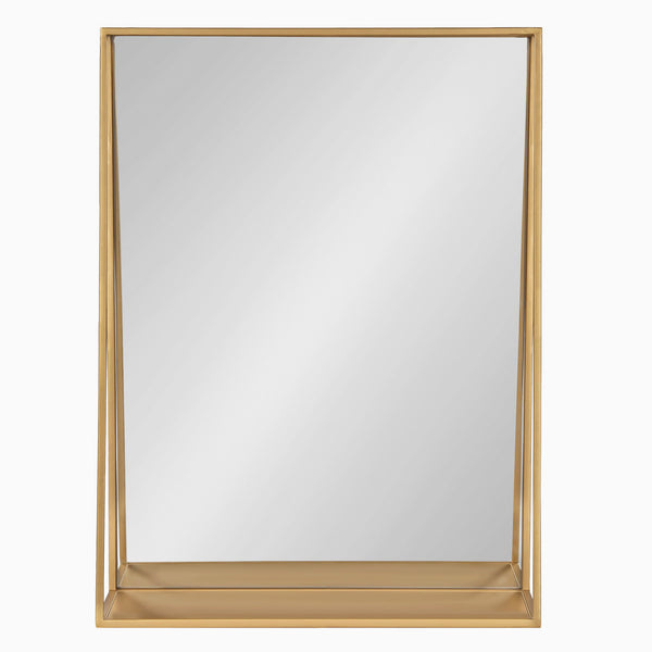 Kate & Laurel Lintz Metal Framed Mirror With Shelf