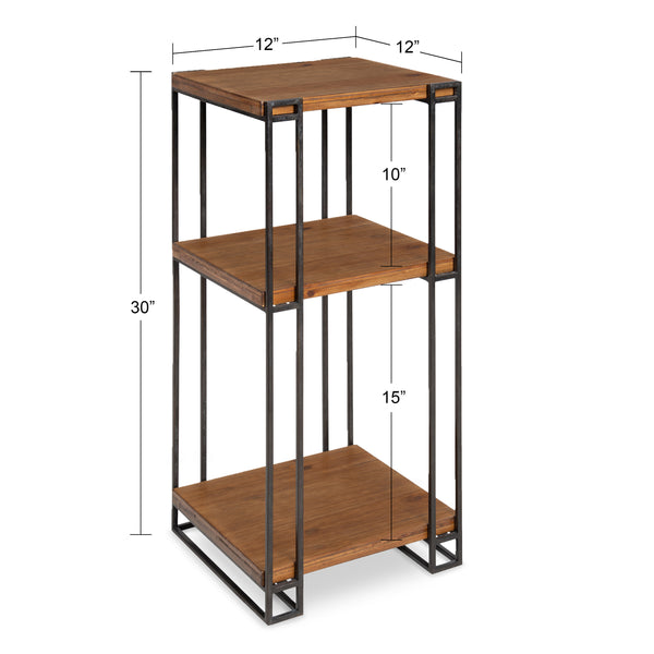 Kate & Laurel Lintz Wood And Metal Tea Table