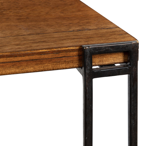 Kate & Laurel Lintz Wood And Metal Tea Table