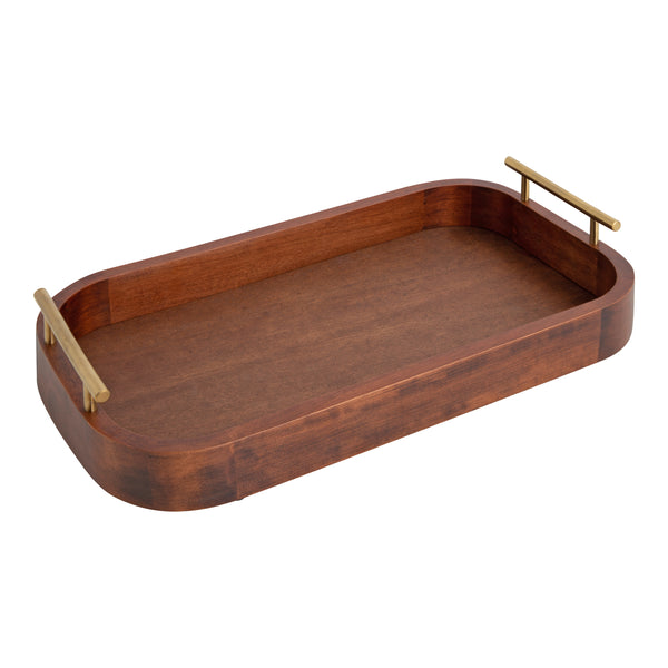 kate & laurel Lipton Radius Rectangle Tray