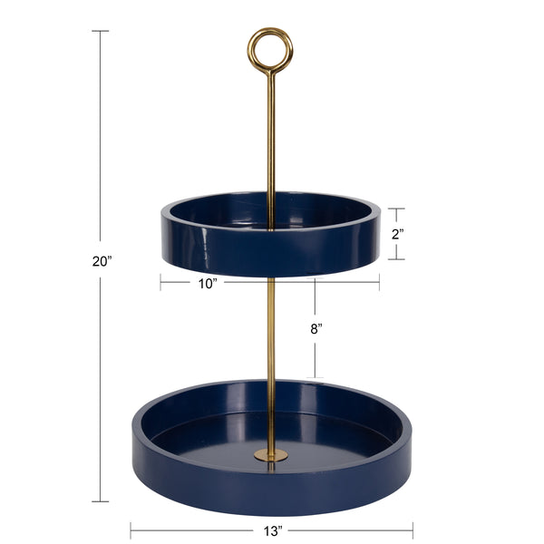 Kate & Laurel Lipton Tiered Decorative Tray