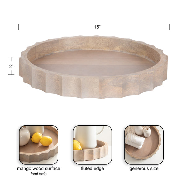 Kate & Laurel Lissi Round Tray