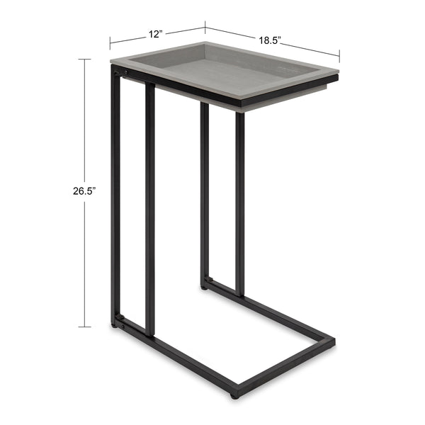 Kate & Laurel Lockridge Wood And Metal C-Table
