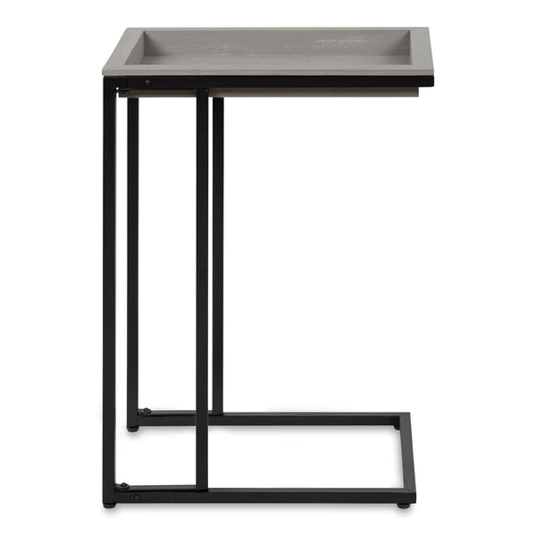 Kate & Laurel Lockridge Wood And Metal C-Table