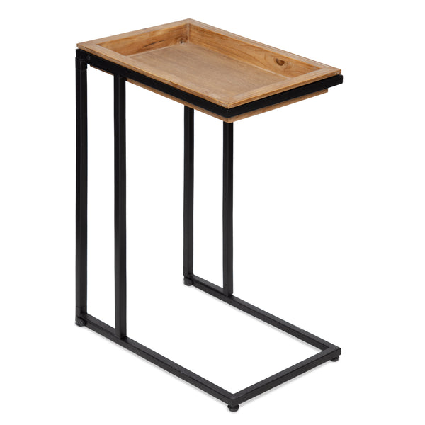 kate & laurel Lockridge Wood and Metal C-Table
