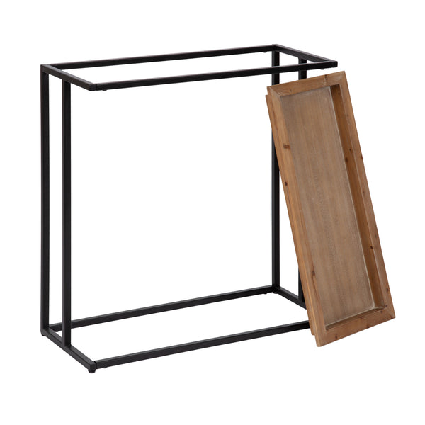 Kate & Laurel Lockridge Wood And Metal Console Table