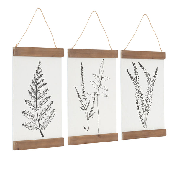 Kate & Laurel Lory Hanging Art Plaque Set
