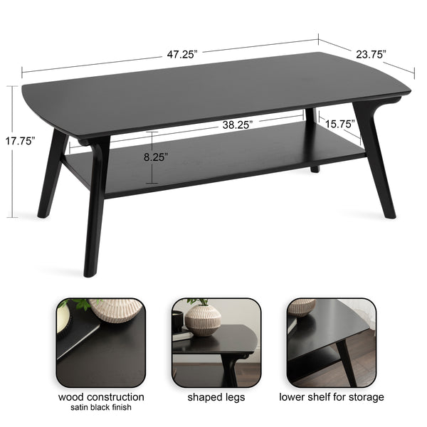 Kate & Laurel Louena Wood Coffee Table