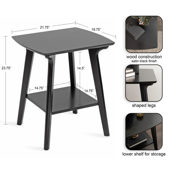 Kate & Laurel Louena Wood Side Table