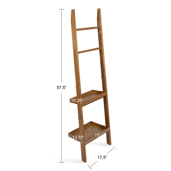 Kate & Laurel Lowry Wood Ladder Shelf