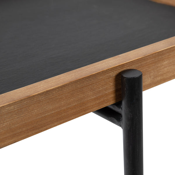 Kate & Laurel Macabe Wood And Iron Accent Table