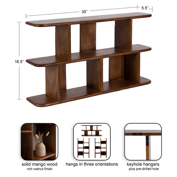 Kate & Laurel Madero Wooden Wall Shelf