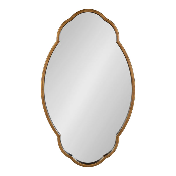 Kate & Laurel Magritte Scalloped Oval Wall Mirror