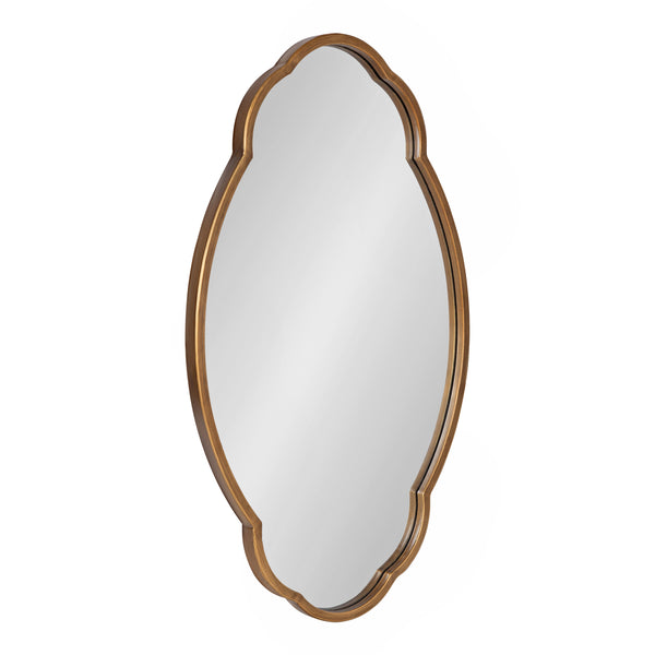 kate & laurel Magritte Scalloped Oval Wall Mirror
