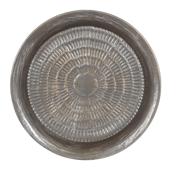 Kate & Laurel Mahdavi Round Metal Accent Table