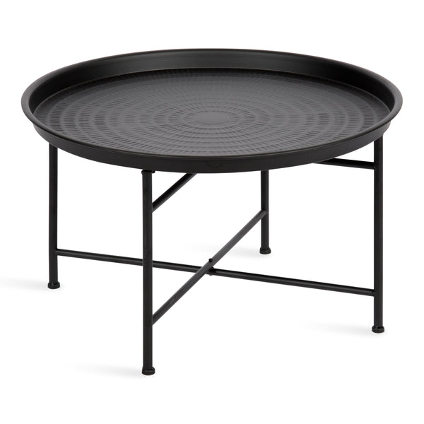 Kate & Laurel Mahdavi Round Metal Coffee Table