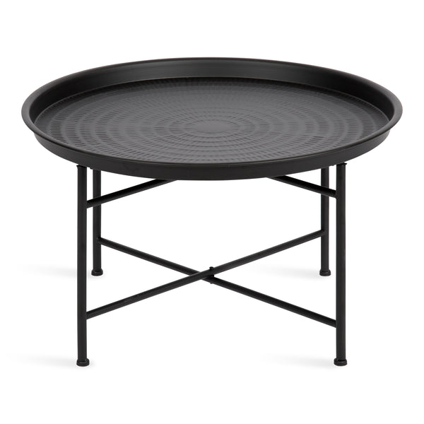 Kate & Laurel Mahdavi Round Metal Coffee Table