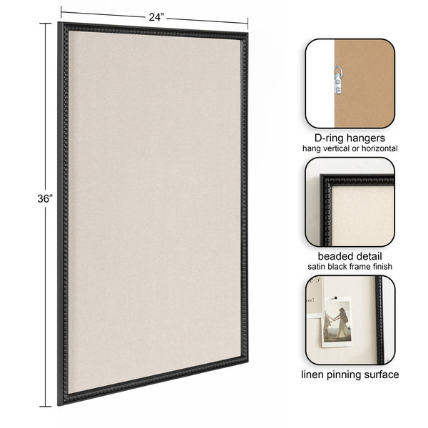 Kate & Laurel Makenna Rectangle Fabric Pinboard