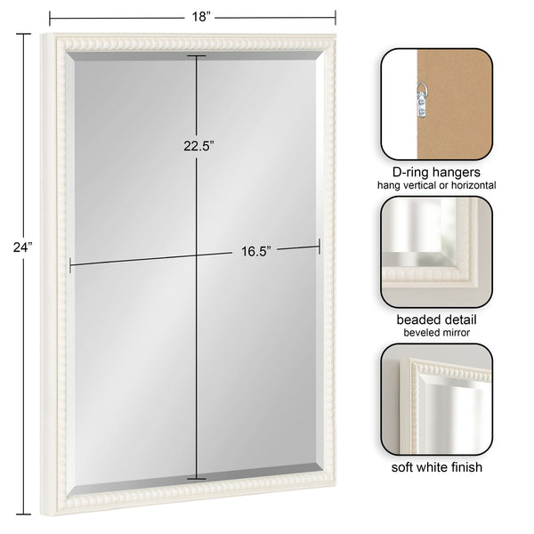 Kate & Laurel Makenna Rectangle Wall Mirror