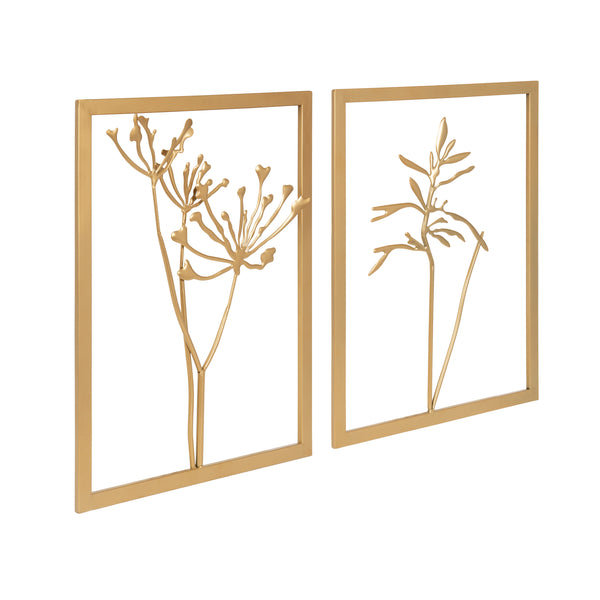 kate & laurel Malak Metal Framed Wall Art Set