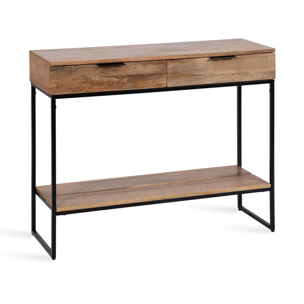 kate & laurel Malone Wood and Metal Console Table
