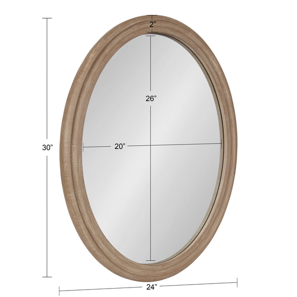 Kate & Laurel Mansell Oval Framed Wall Mirror
