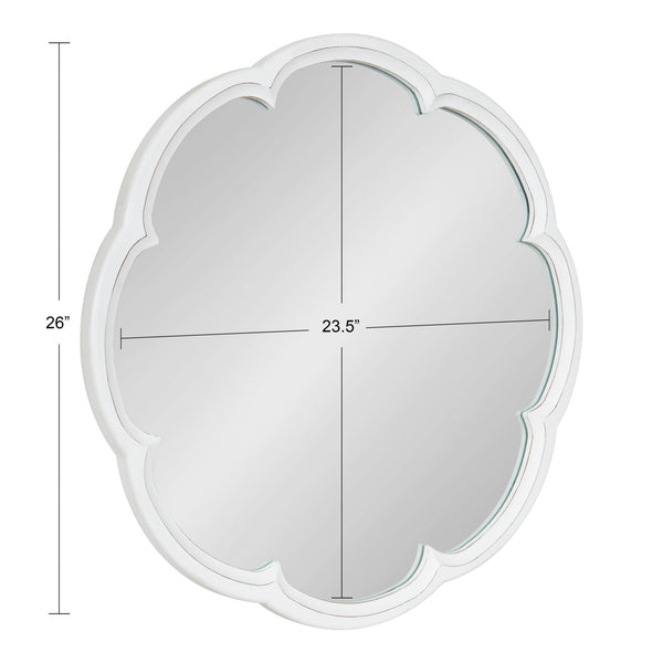 Kate & Laurel Maren Scalloped Wall Mirror