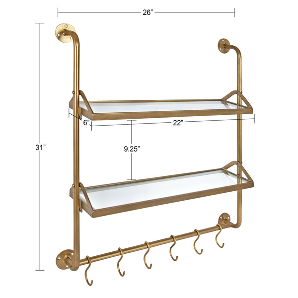 Kate & Laurel Marit Metal Wall Shelf