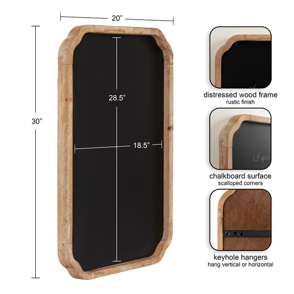 Kate & Laurel Marston Wood Framed Chalkboard