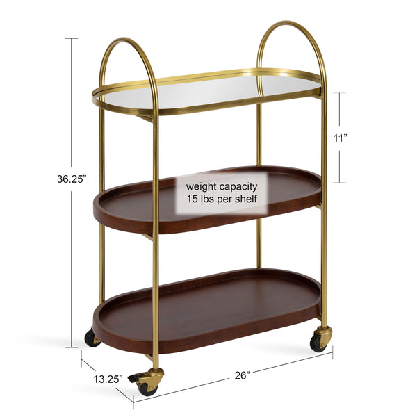 Kate & Laurel Maxfield Bar Cart