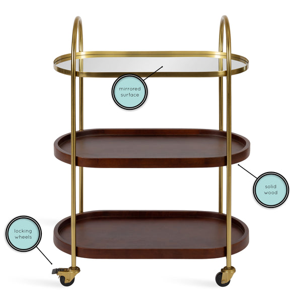 Kate & Laurel Maxfield Bar Cart