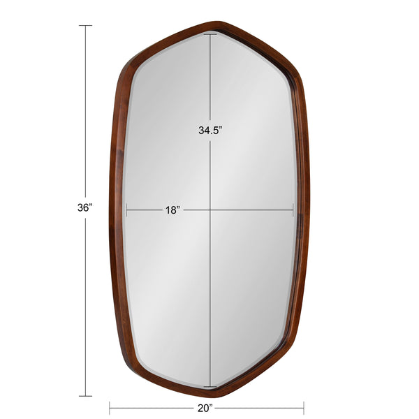 Kate & Laurel McLean Hexagon Framed Wall Mirror