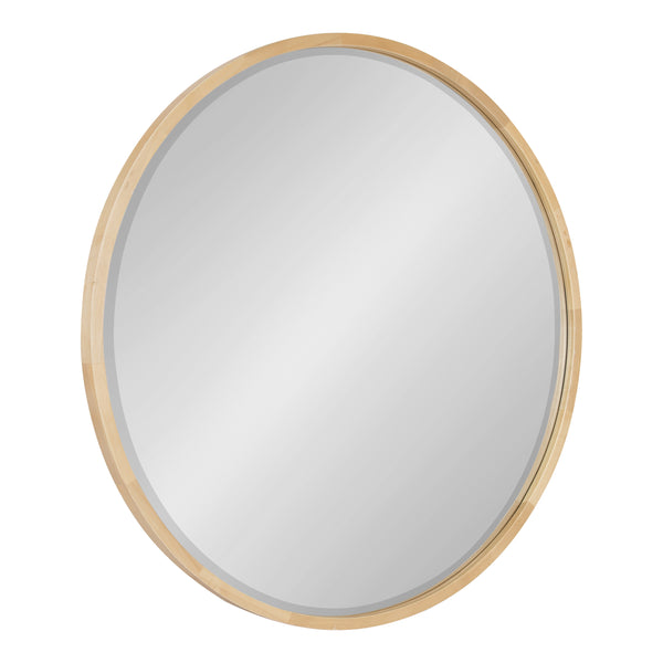 Kate & Laurel McLean Round Wood Framed Wall Mirror
