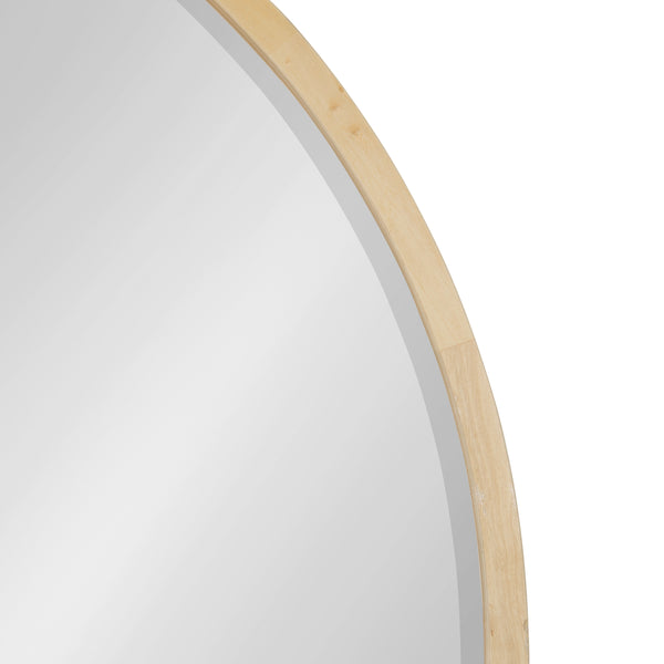 Kate & Laurel McLean Round Wood Framed Wall Mirror