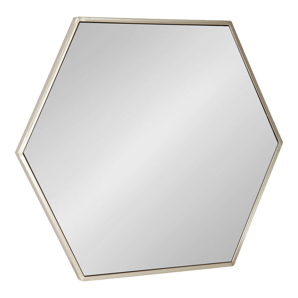 Kate & Laurel McNeer Hexagon Metal Wall Mirror