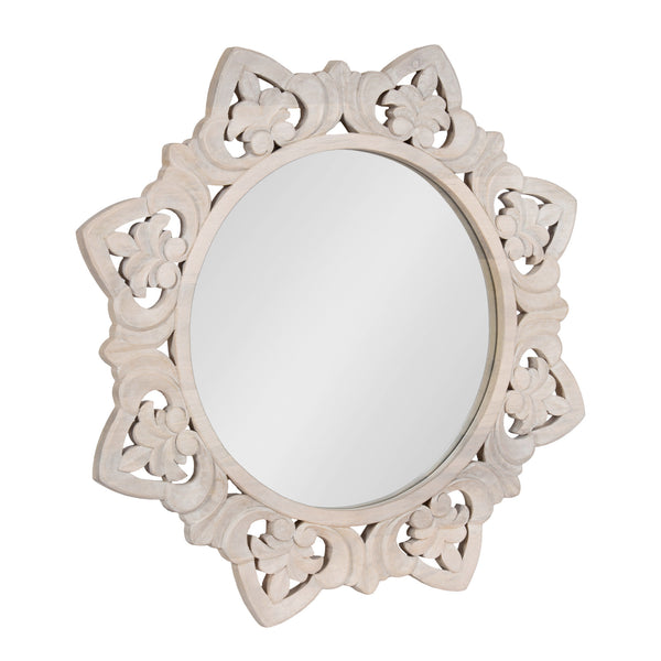 Kate & Laurel Meera Carved Wood Mirror