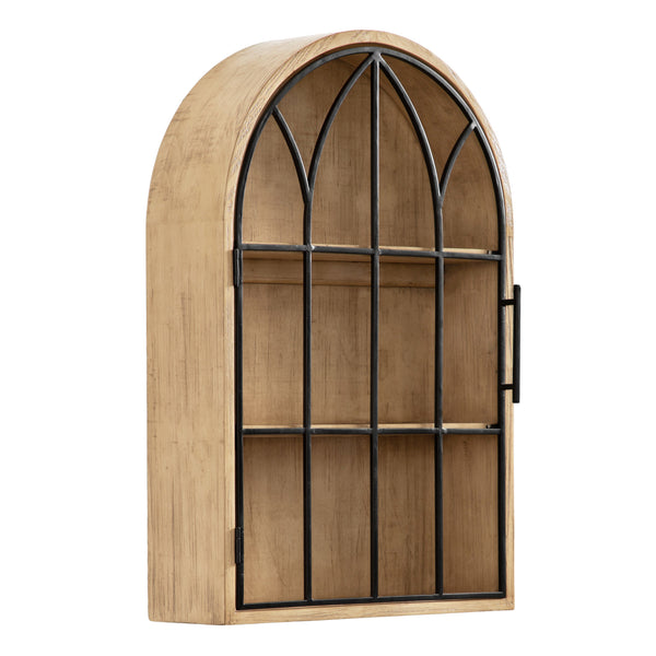 Kate & Laurel Megara Arched Wall Mounted Cabinet