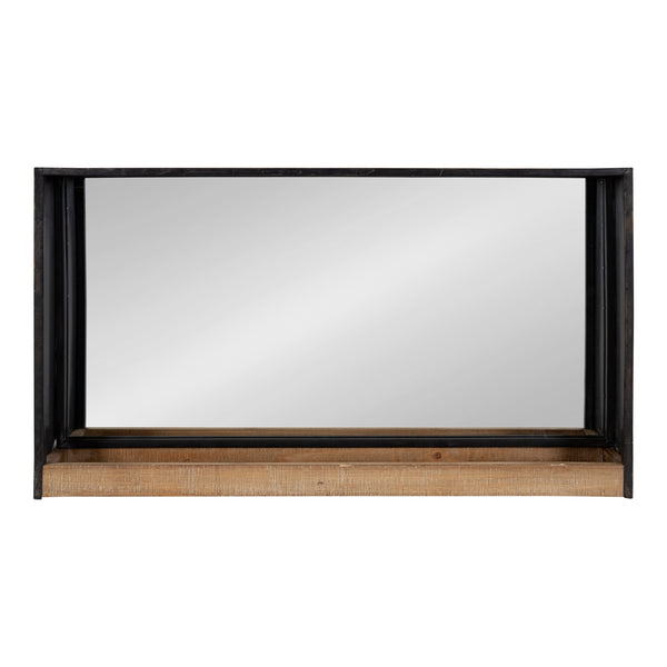 Kate & Laurel Mehta Wood And Metal Shelf Mirror